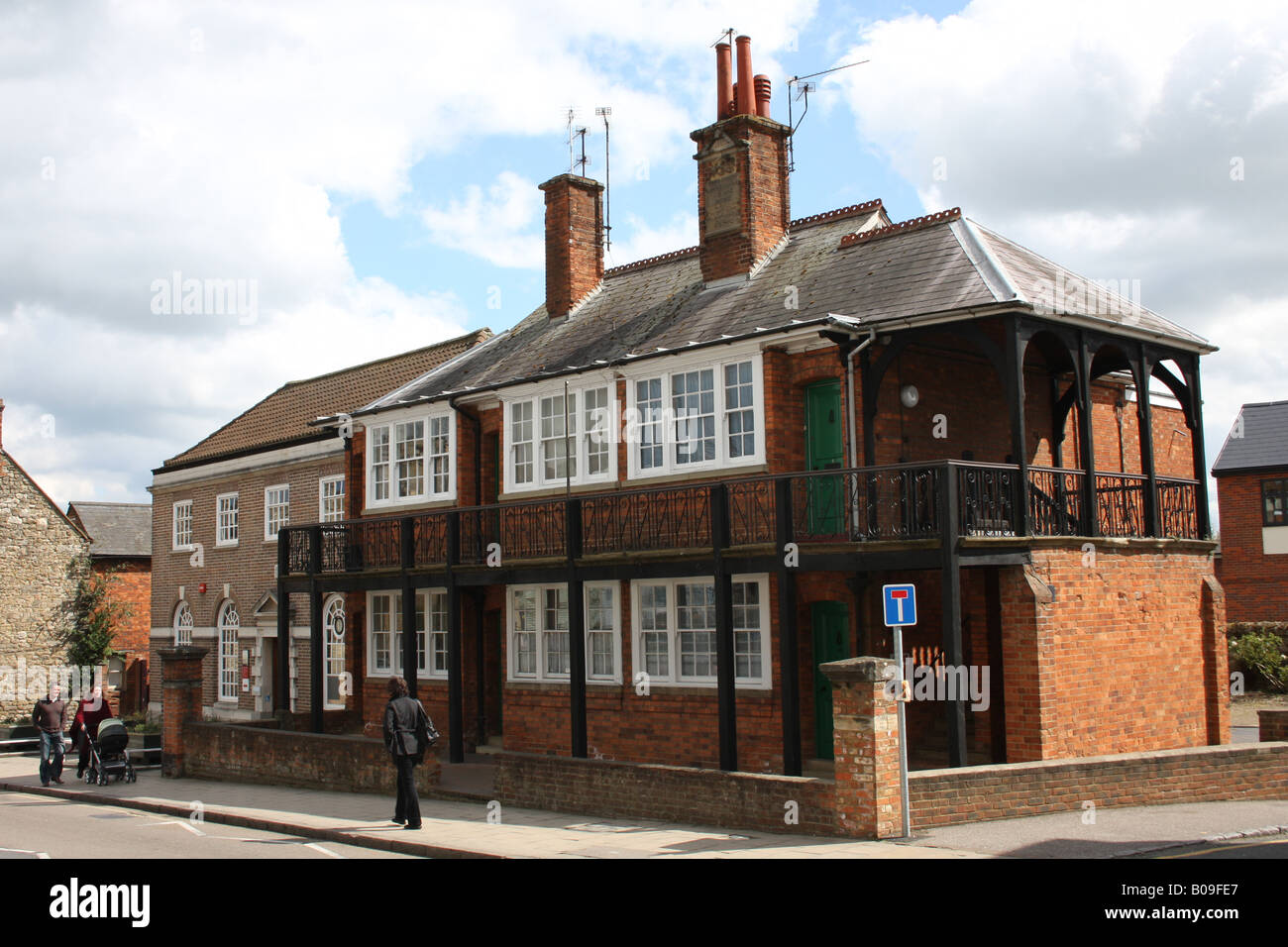 Un vieux bâtiment de Buckingham en Angleterre. Banque D'Images