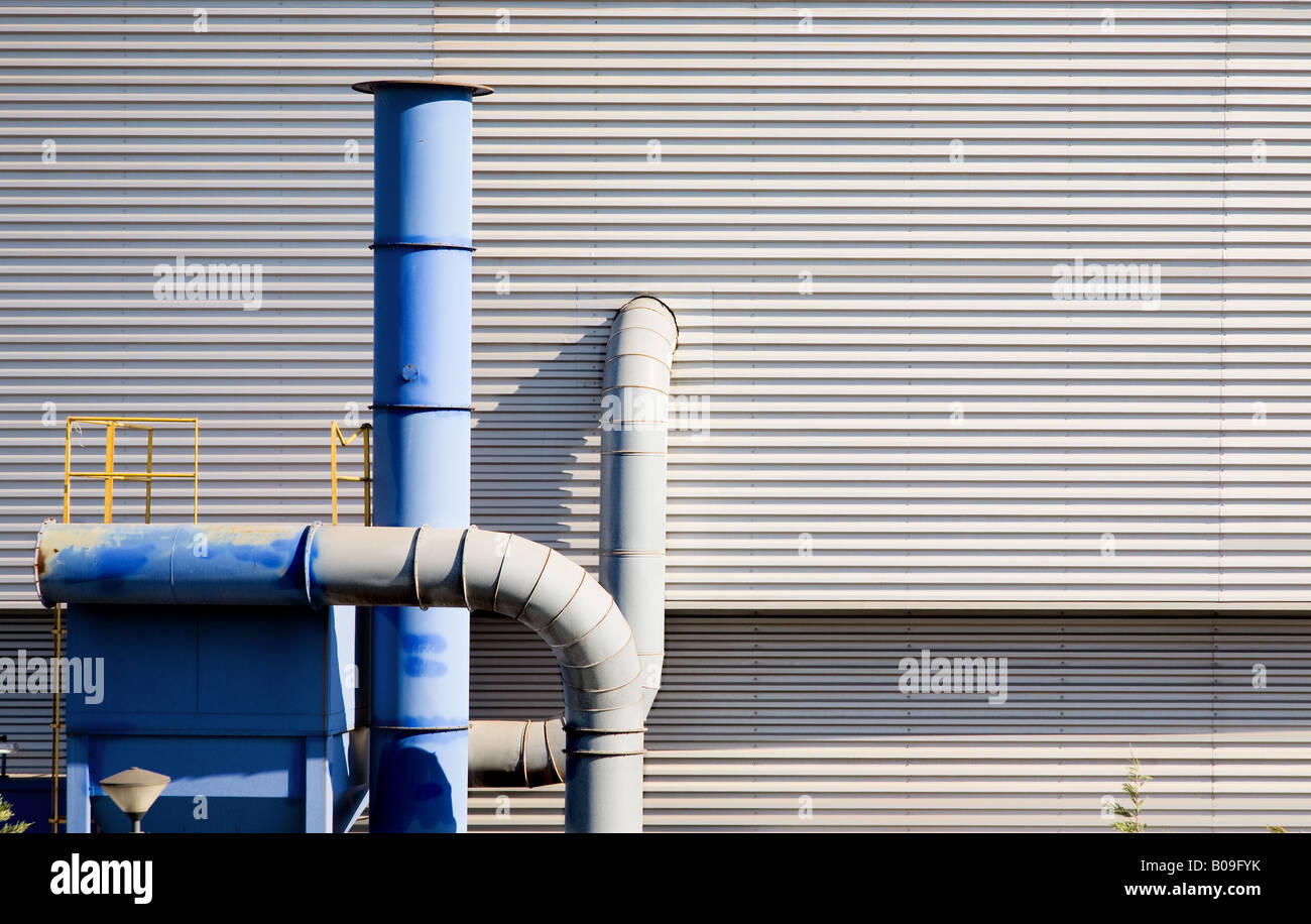 Un système de ventilation de l'industrie du plein air Banque D'Images
