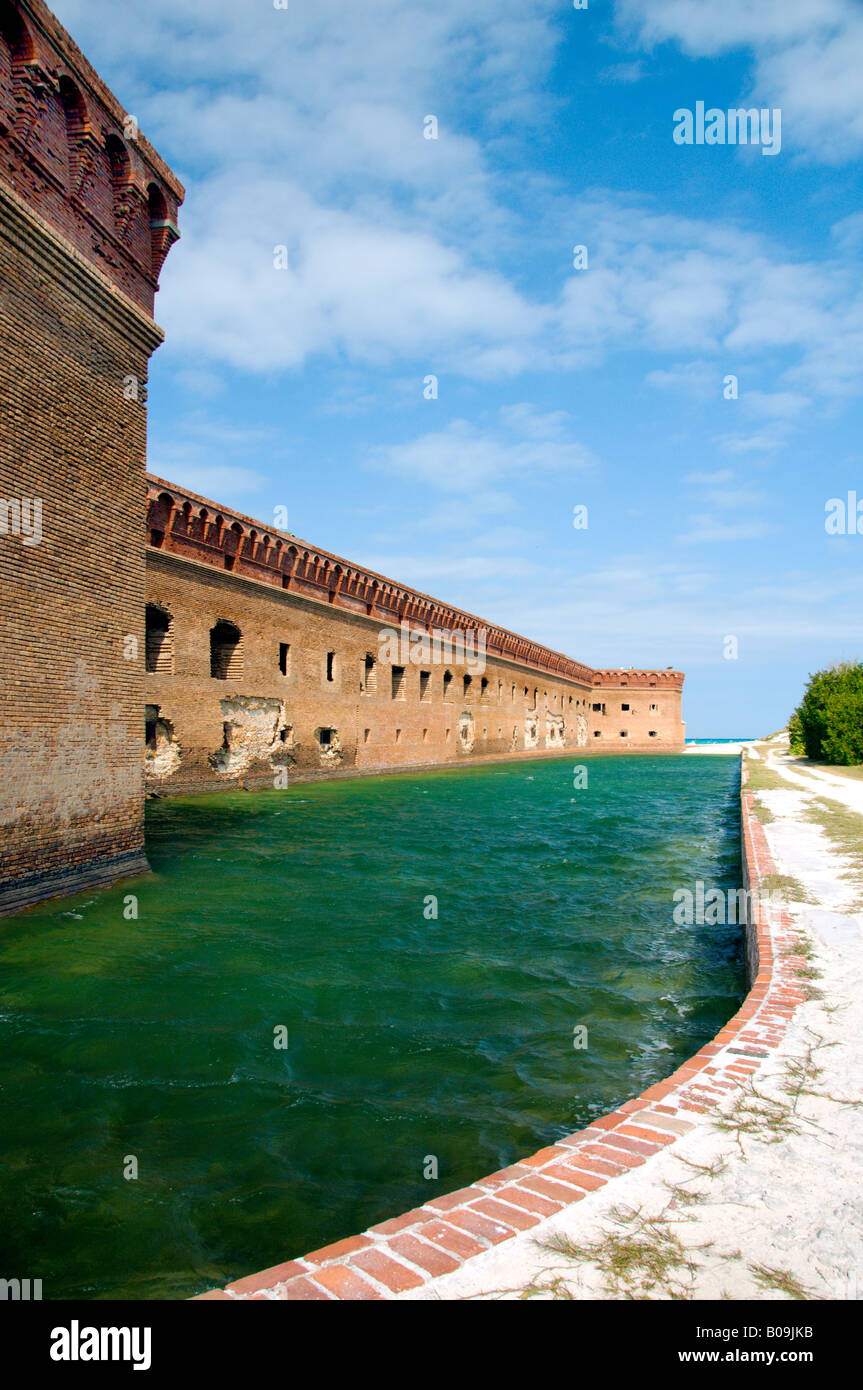 Fort Jefferson et le parc national sec de Tortugas Floride USA Banque D'Images