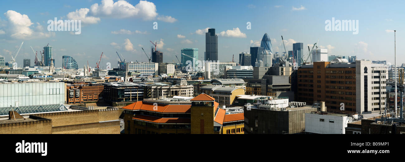 London city skyline vue panoramique vue large Banque D'Images