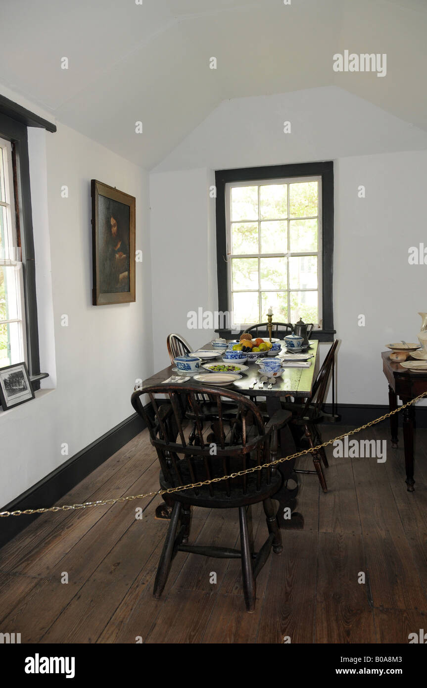 Salle à manger en plus ancienne maison St Augustine Florida USA Banque D'Images