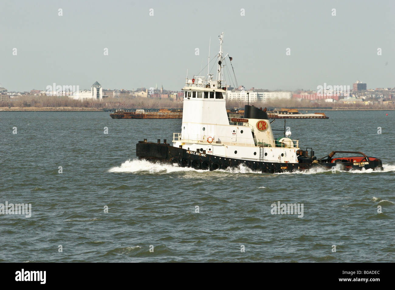 Bateaux sur le fleuve Hudson, New York, États-Unis d'Amérique. Banque D'Images