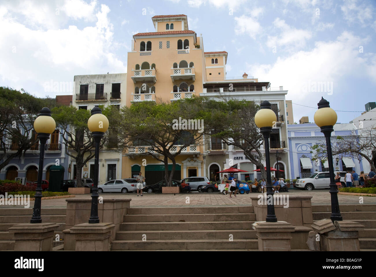 Centre-ville de San Juan, Porto Rico Banque D'Images