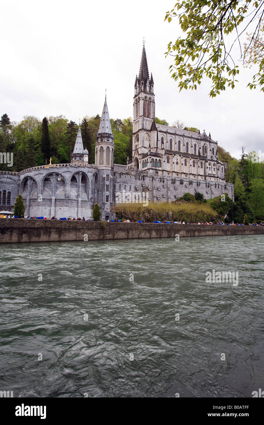 L'Europe sud-ouest france haute pyrénées le sanctuaire de Notre Dame de Lourdes Banque D'Images