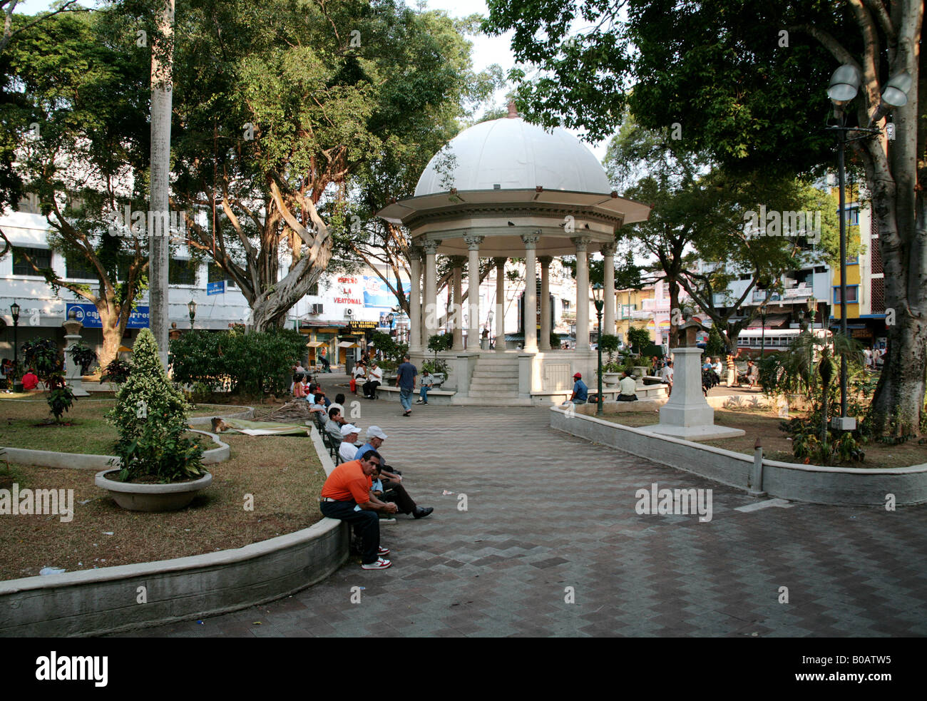 Vues de la ville de Panama le Casco Viejo ou vieille ville , salon Banque D'Images