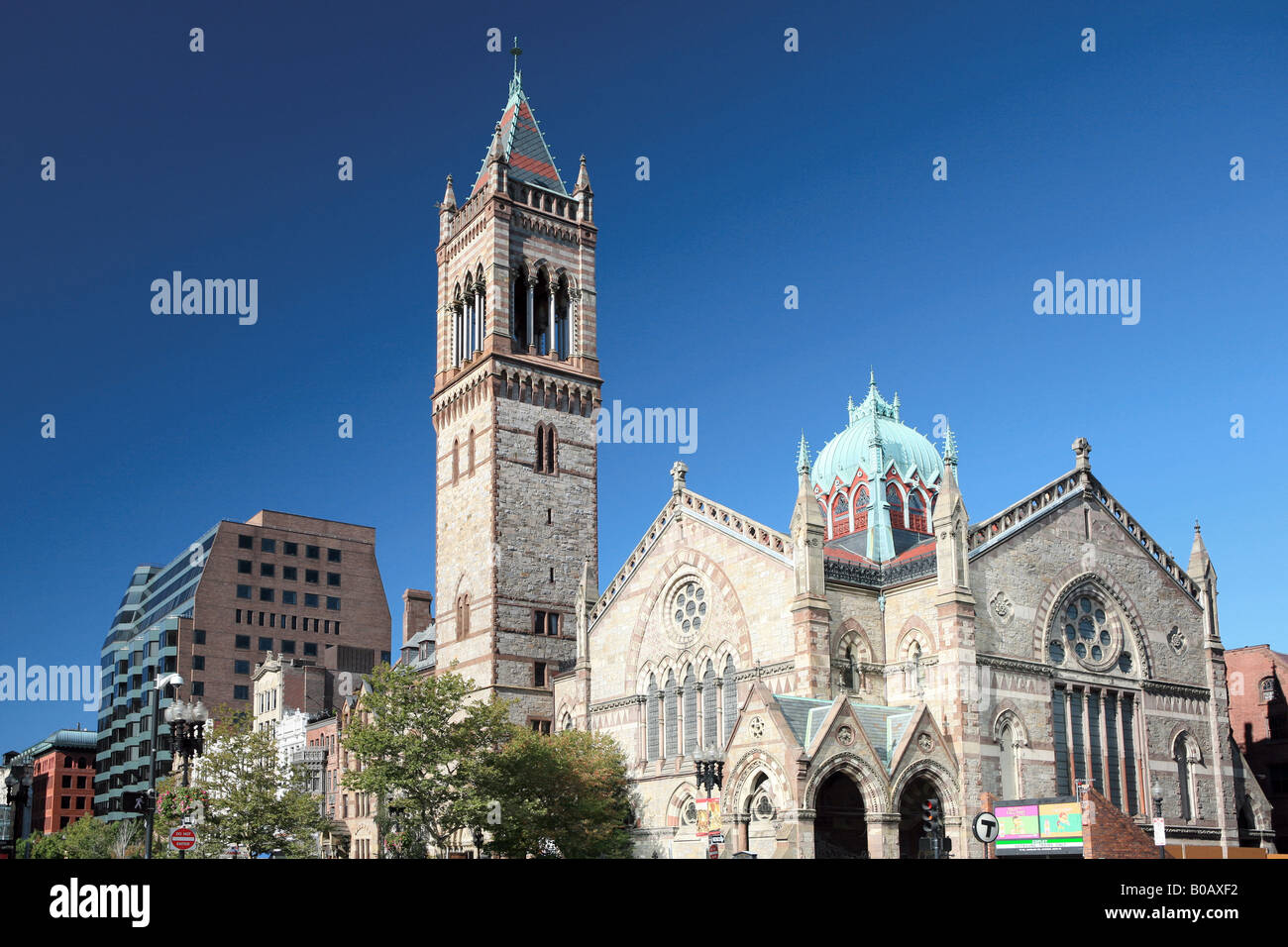 Nouvelle église Old South, Copley Square, Boston, Massachusetts, New England, USA Banque D'Images