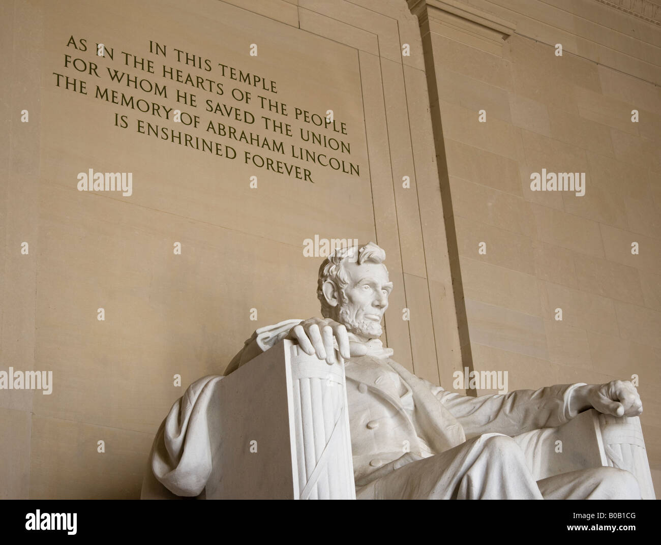 Le Lincoln Memorial à Washington, DC Banque D'Images