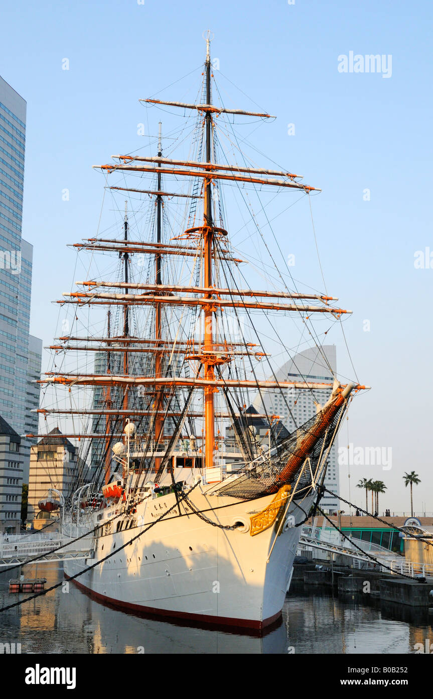 Le Nippon Maru, navire de formation JP Yokohama Banque D'Images