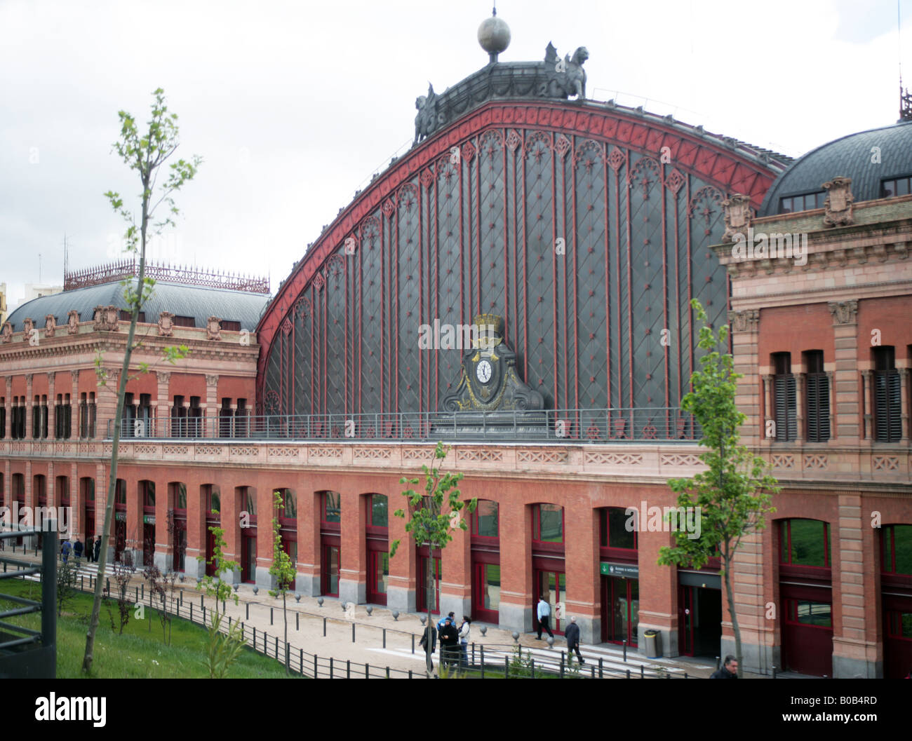 Estacion de Atocha 19e siècle la gare de Madrid en fonte Banque D'Images