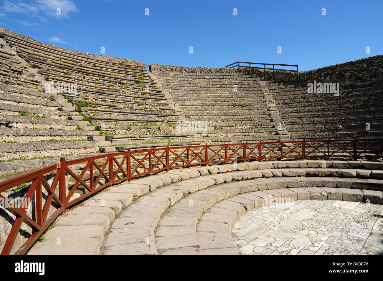 Petit Théâtre Grec (Odéon) à Pompéi, Italie Banque D'Images