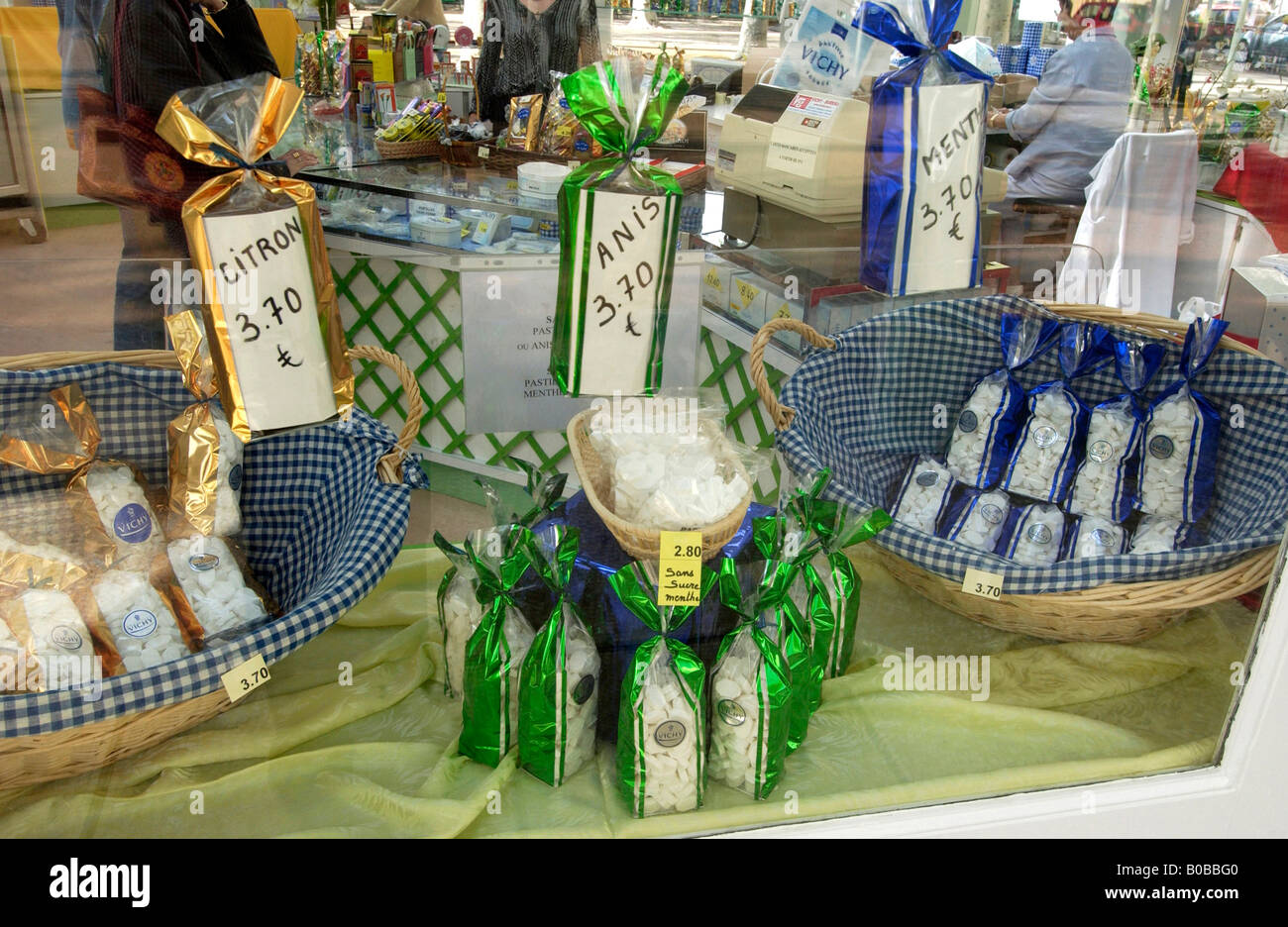 Shop de sweet. Vichy. France Banque D'Images