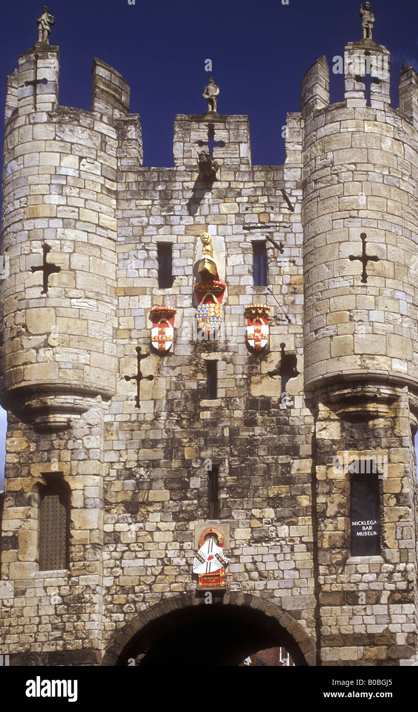 Micklegate Bar, York, North Yorkshire, Angleterre Banque D'Images