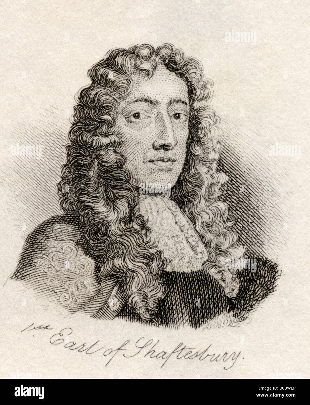 Anthony Ashley Cooper, 1st comte de Shaftesbury, 1621 - 1683, également 2nd Baronet et le Seigneur Ashley. Politicien anglais. Banque D'Images