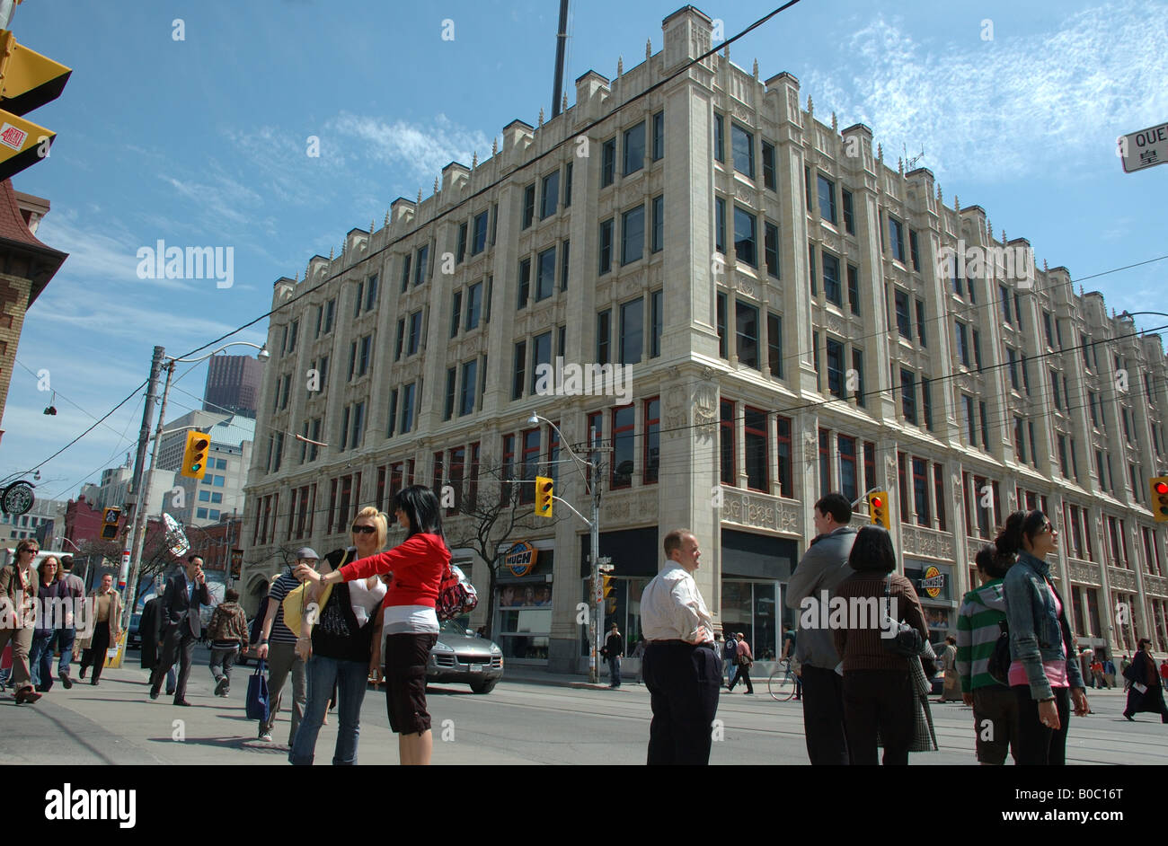 City TV Building, 299, rue Queen Ouest, Toronto (Ontario) à l'angle de Queen et John Banque D'Images