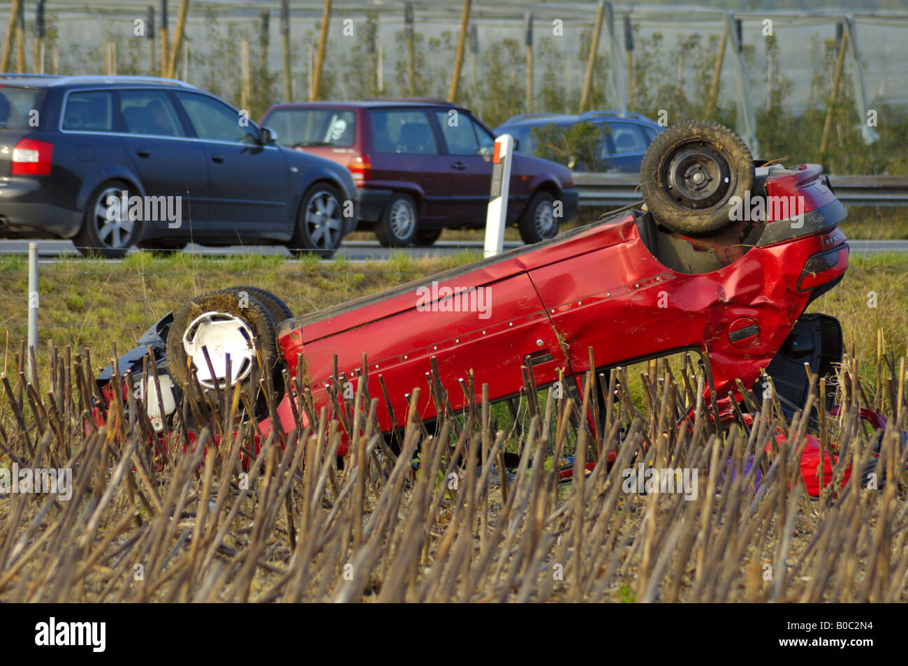 Épave de voiture Banque D'Images