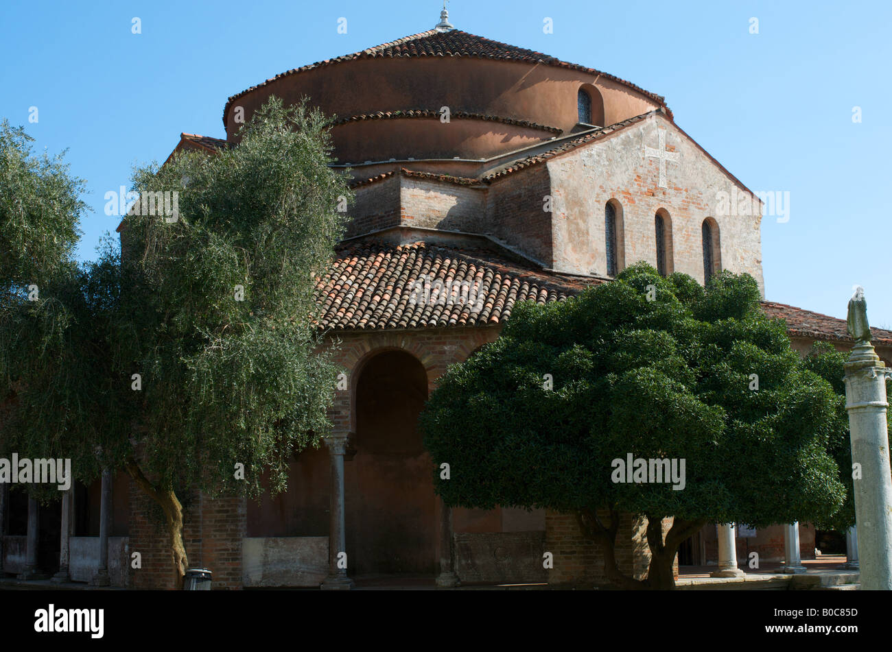 Église Santa Fosca, Torcello, lagune de Venise Banque D'Images