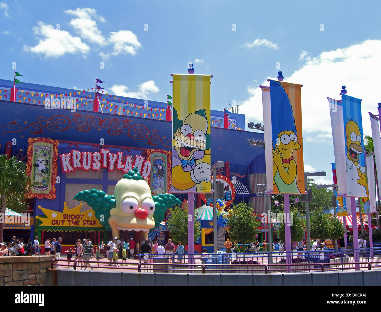 Krustyland bannières Banque D'Images