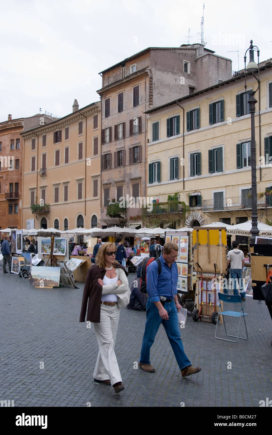 Piazza Navona, Rome Banque D'Images