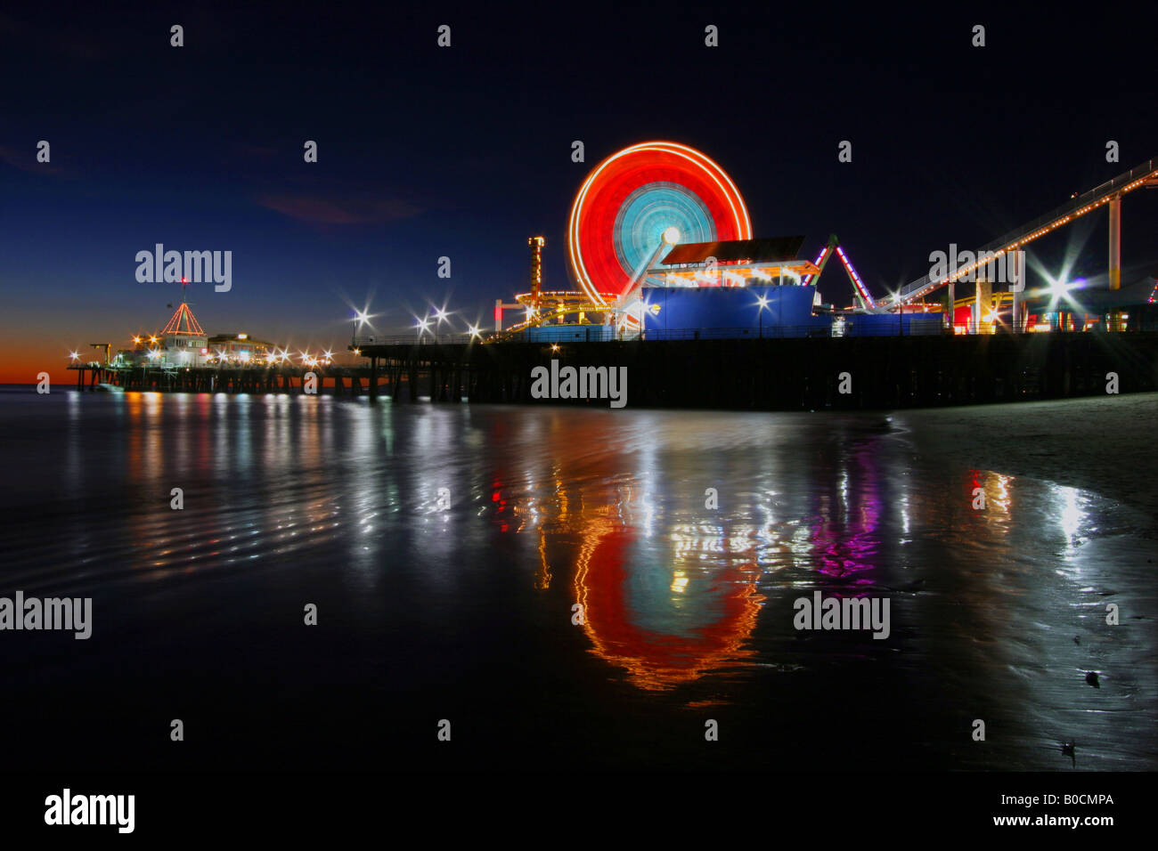 Santa Monica Pier pacific park Banque D'Images