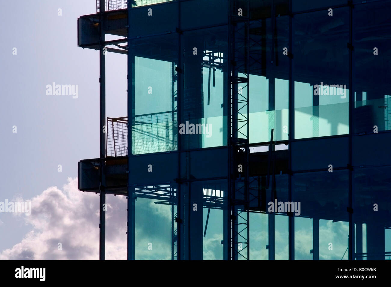 Ville moderne Construction Site, Southampton UK Banque D'Images