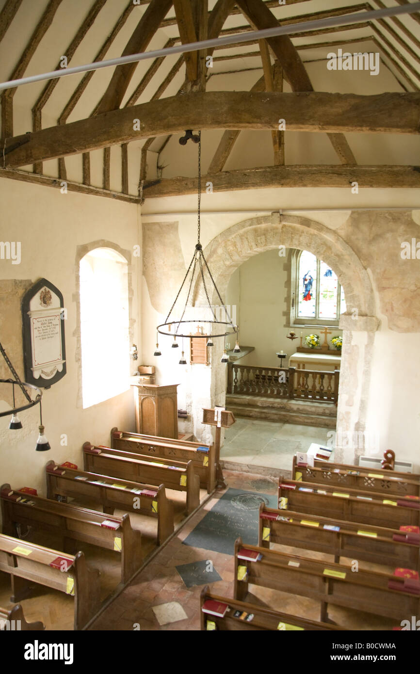 Corhampton Église saxonne Hampshire Angleterre Banque D'Images