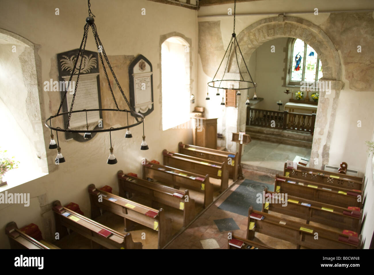Corhampton Église saxonne Hampshire Angleterre Banque D'Images