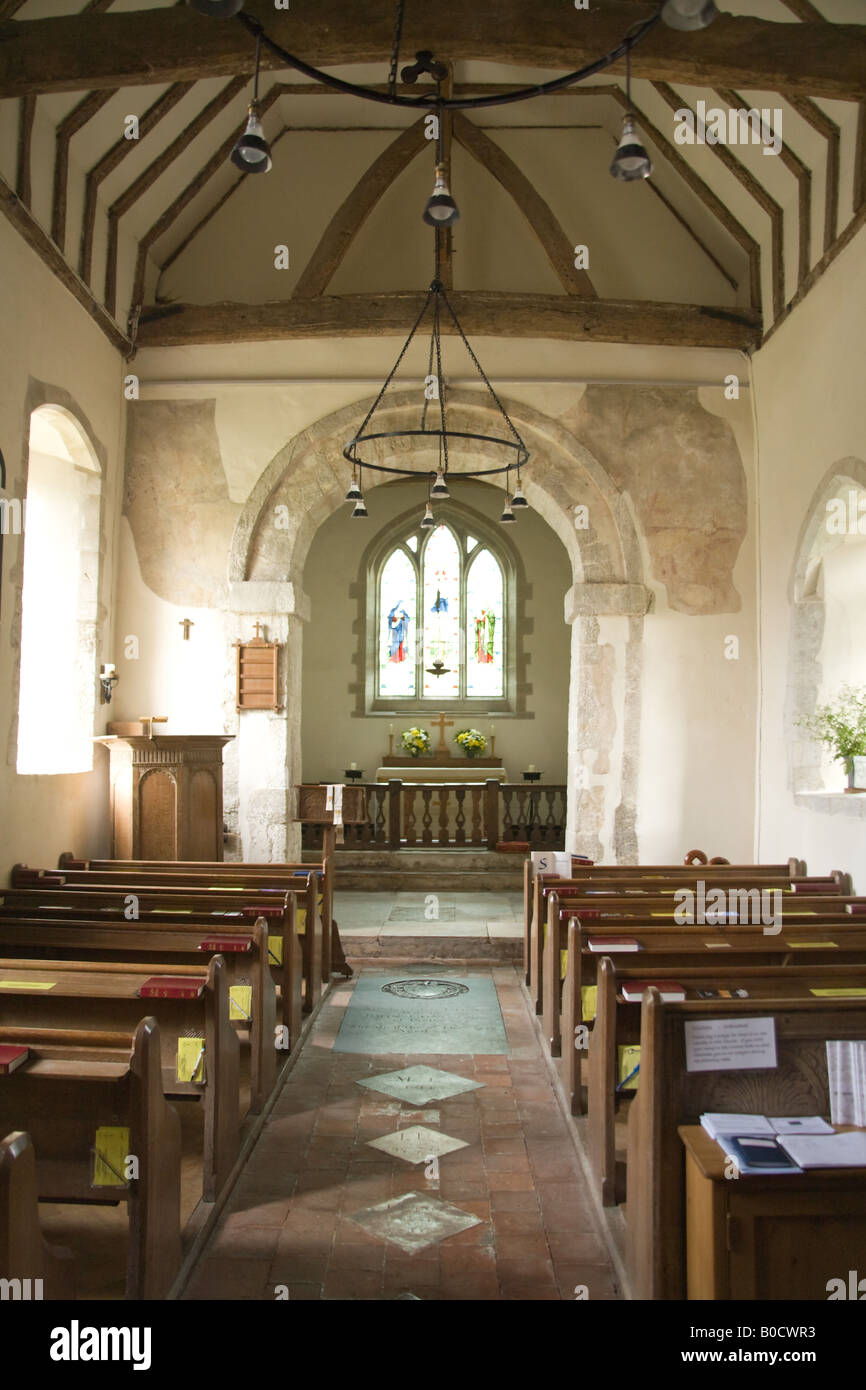 Corhampton Église saxonne Hampshire Angleterre Banque D'Images