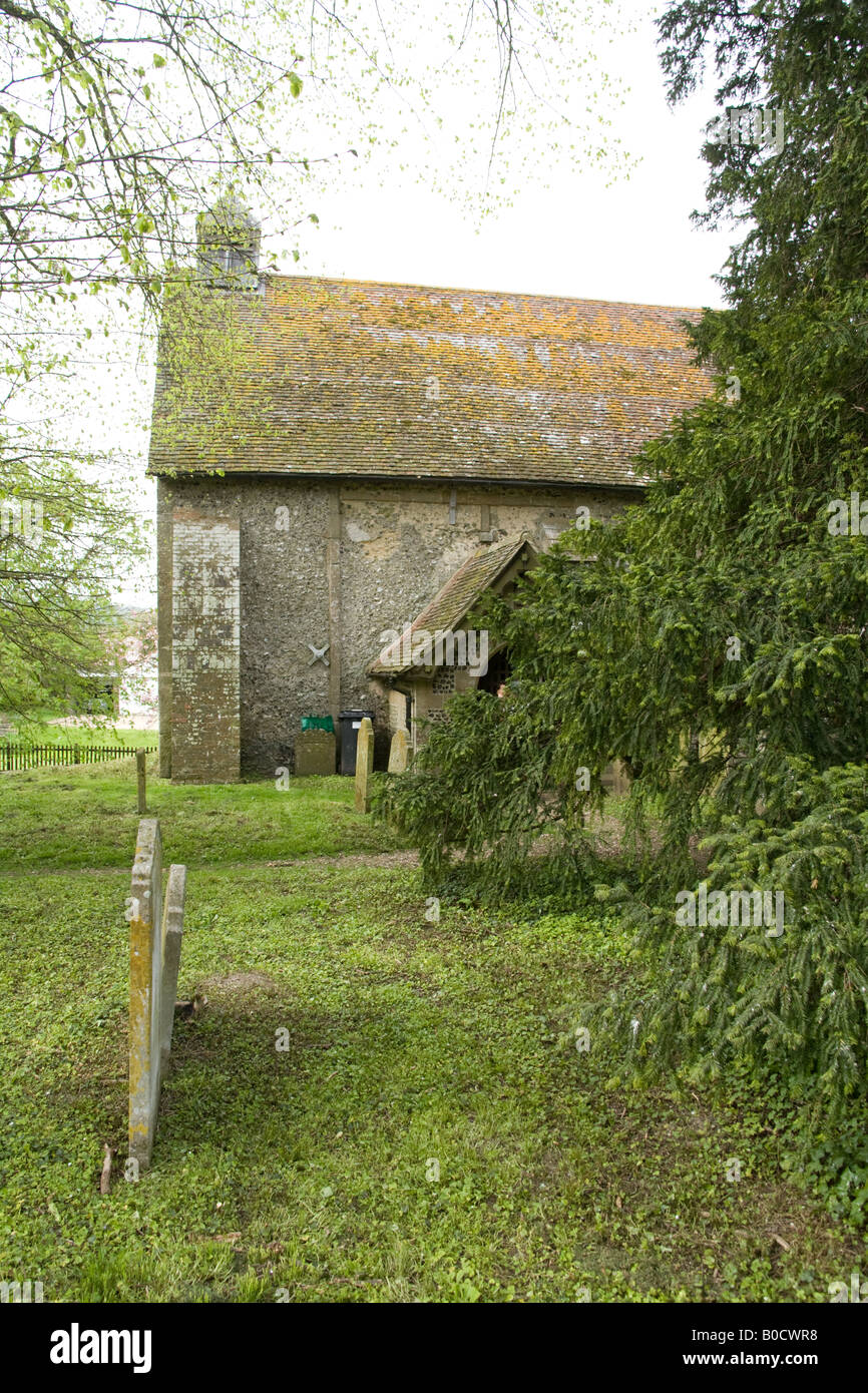 Corhampton Église saxonne Hampshire Angleterre Banque D'Images