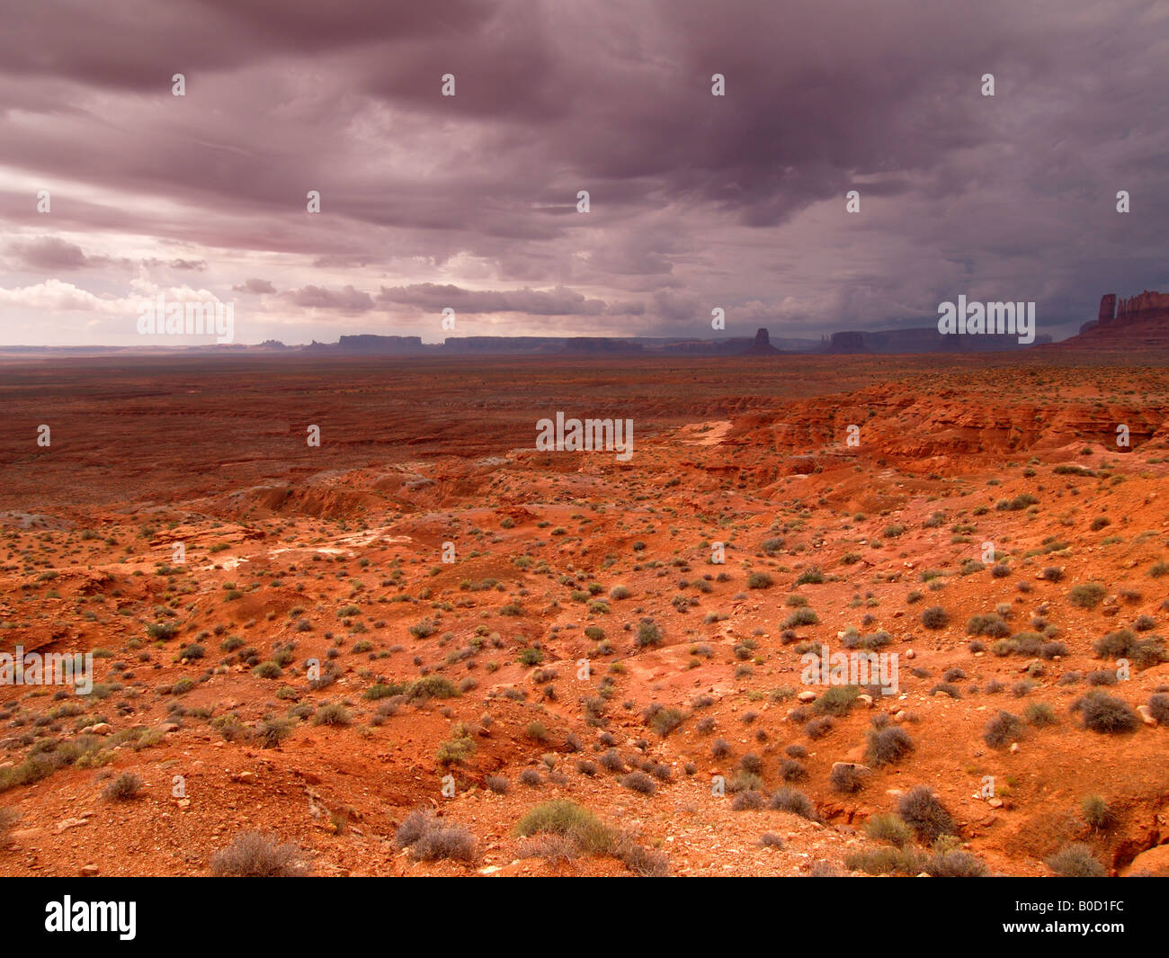 Désert de Monument Valley Arizona Banque D'Images
