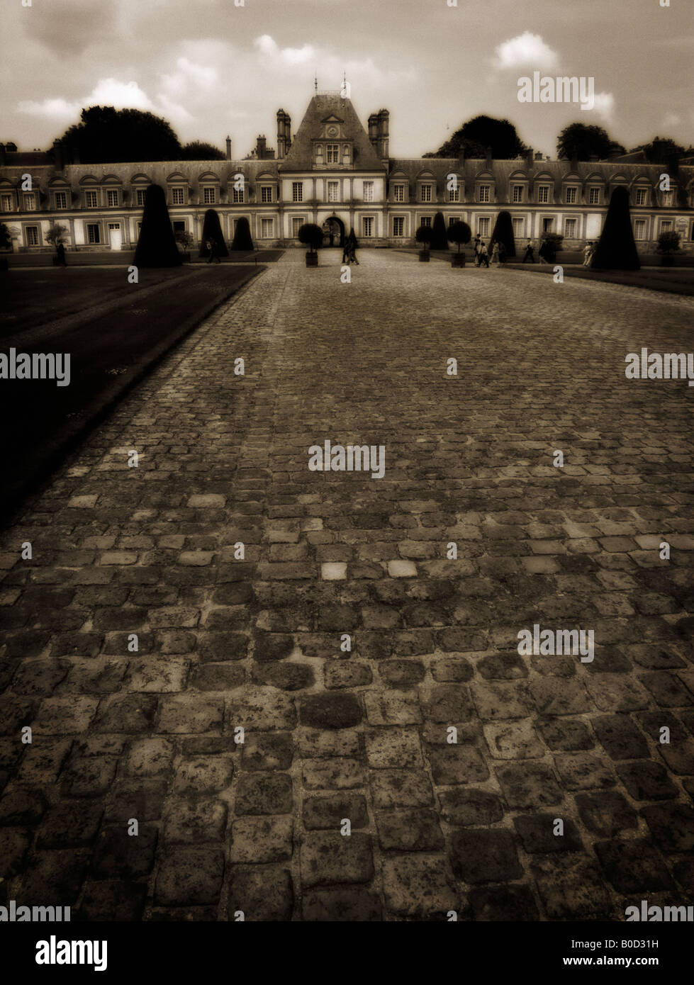 Château de Fontainebleau. Département de Seine et Marne. La France. Banque D'Images