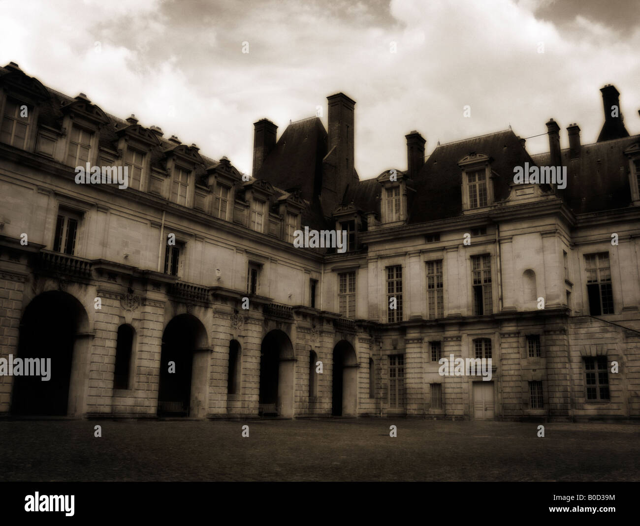 Château de Fontainebleau. Département de Seine et Marne. La France. Banque D'Images