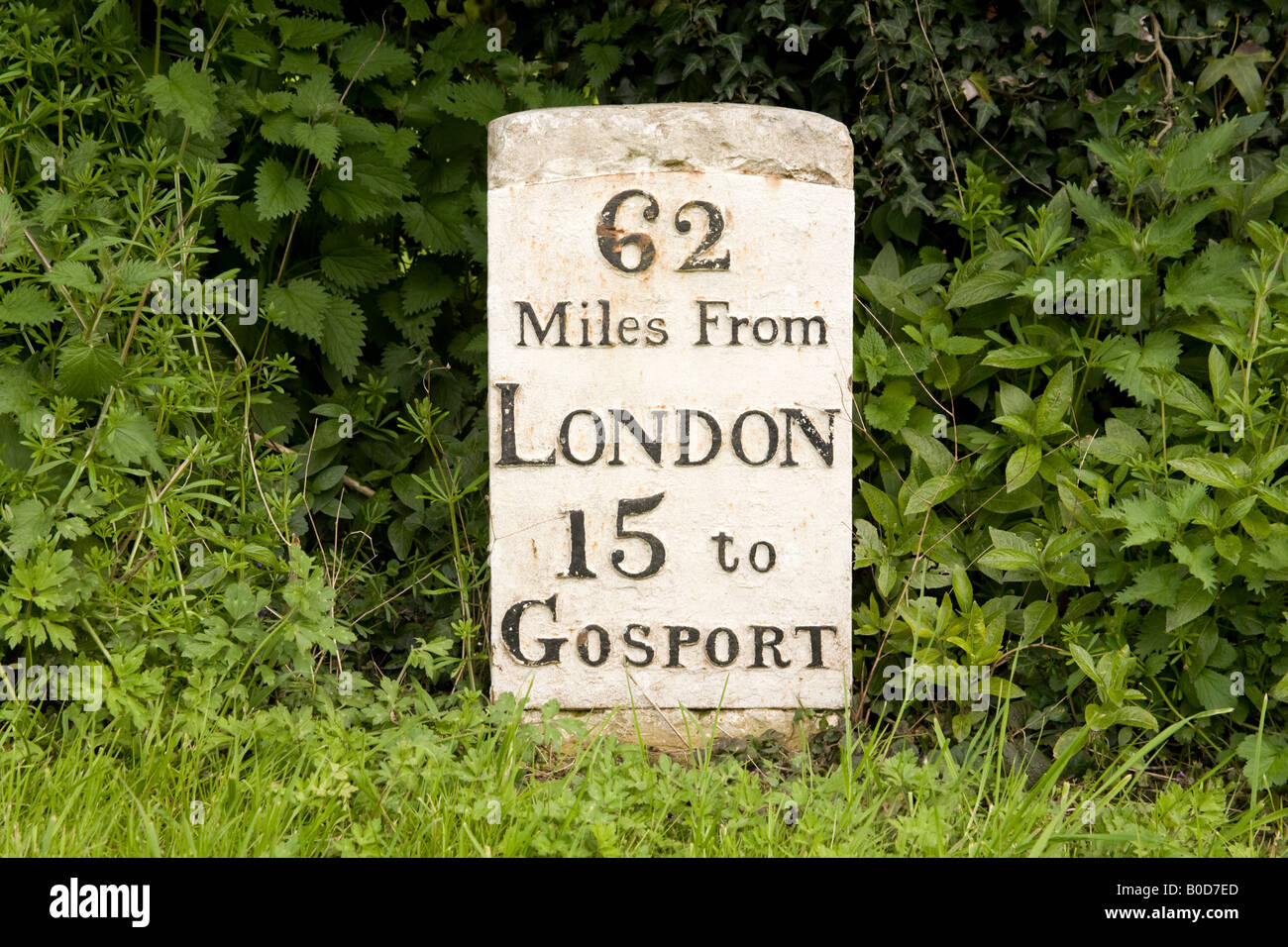 Corhampton hampshire angleterre signpost ancienne Banque D'Images