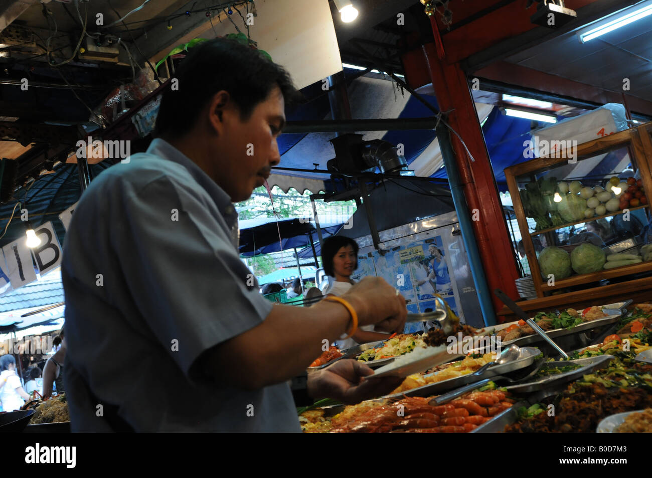 La nourriture et le voyage, Bangkok marché chatachuk Banque D'Images