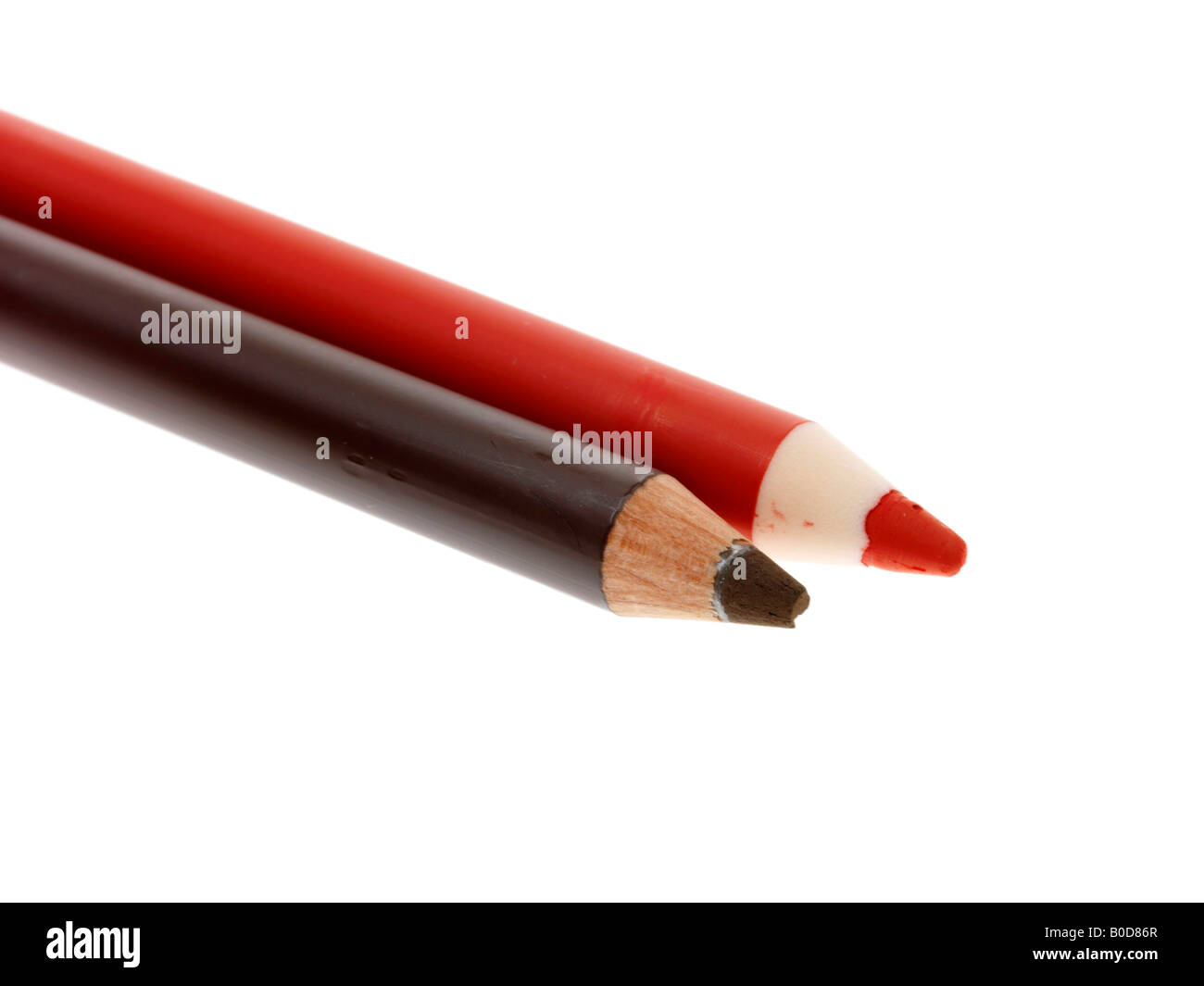 Crayon à Lèvres et sourcils Banque D'Images