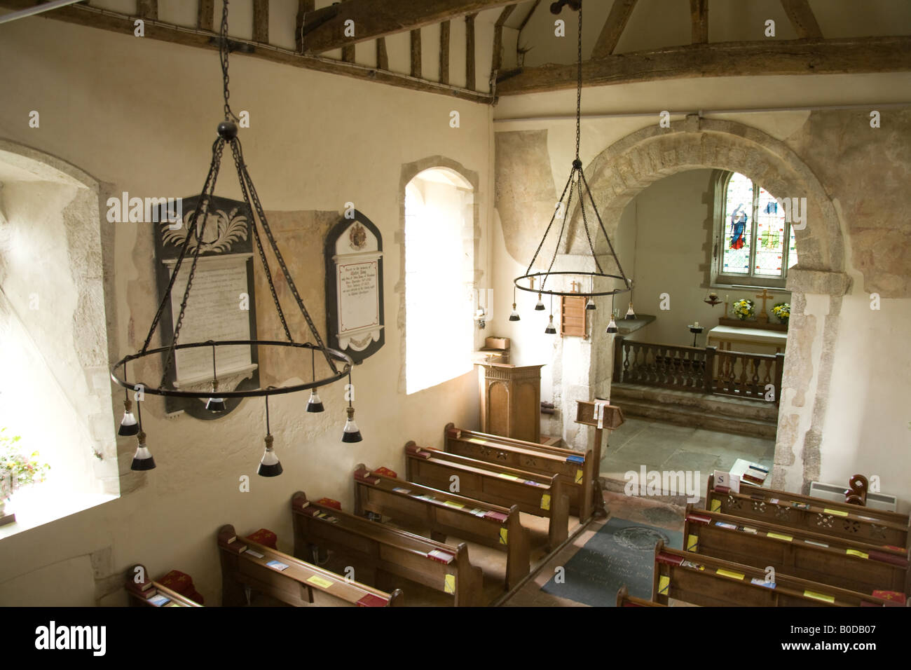 Corhampton Église saxonne Hampshire Angleterre Banque D'Images