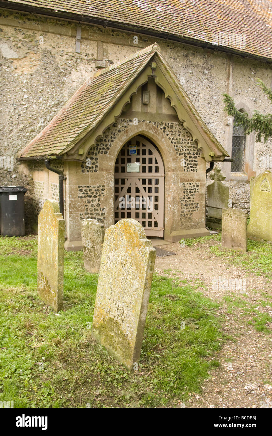 Corhampton Église saxonne Hampshire Angleterre Banque D'Images