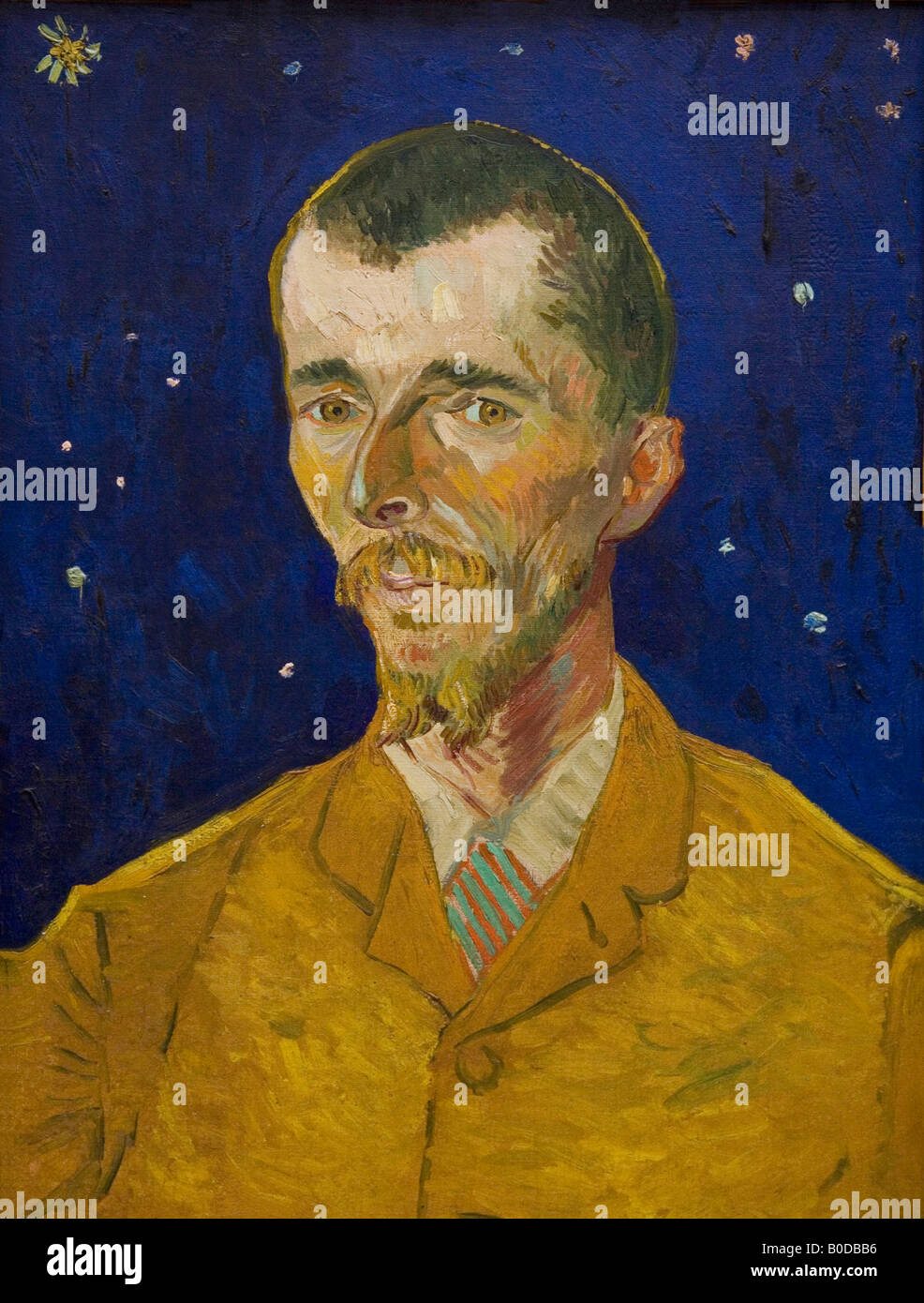 Portrait d'Eugène Boch peint en 1888 Vincent van Gogh huile sur toile Musée D'Orsay, musée et galerie d'Art Paris France Banque D'Images