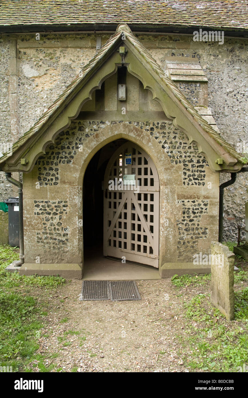 Corhampton Église saxonne Hampshire Angleterre Banque D'Images