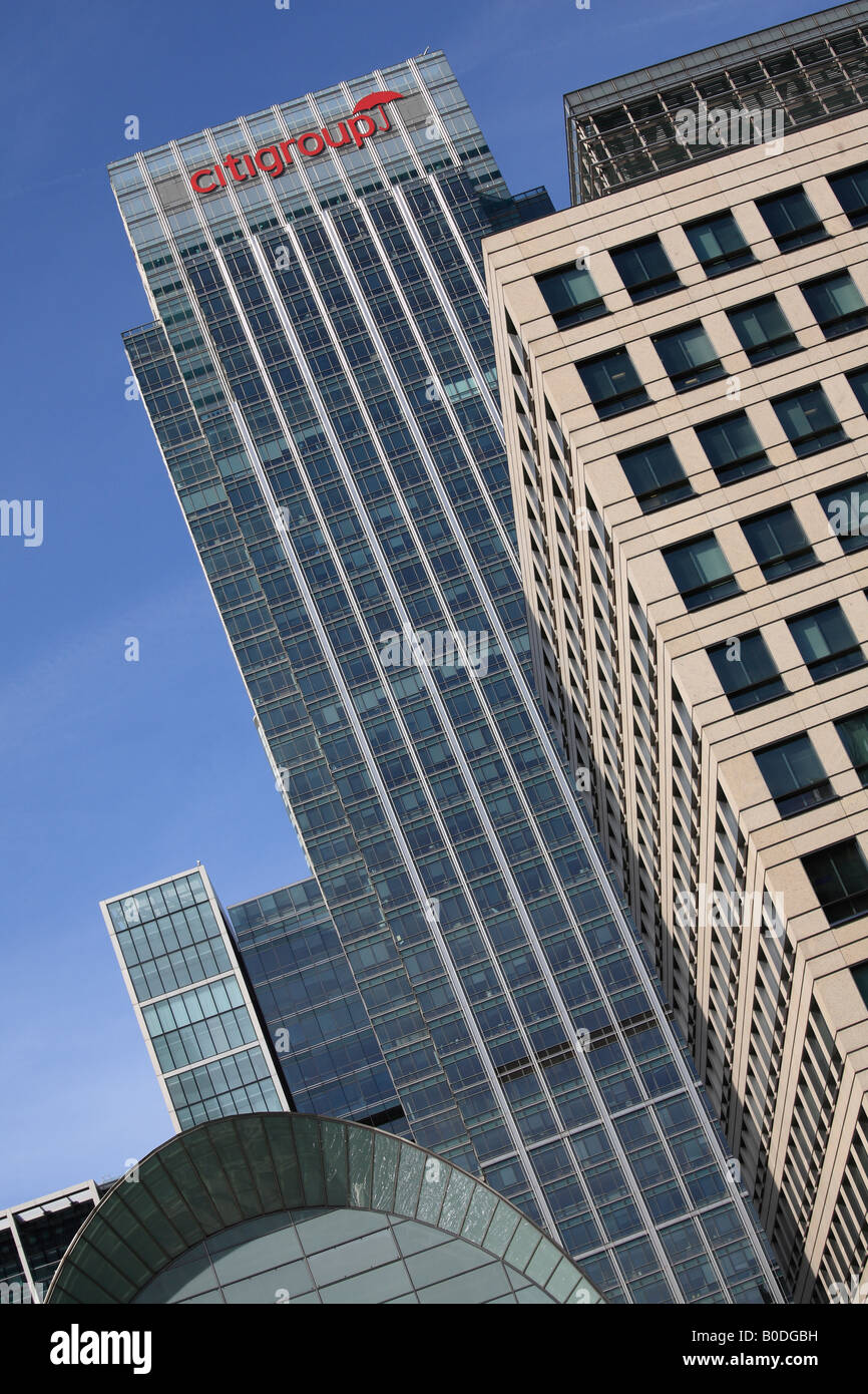 Citigroup, Canary Wharf. Banque D'Images