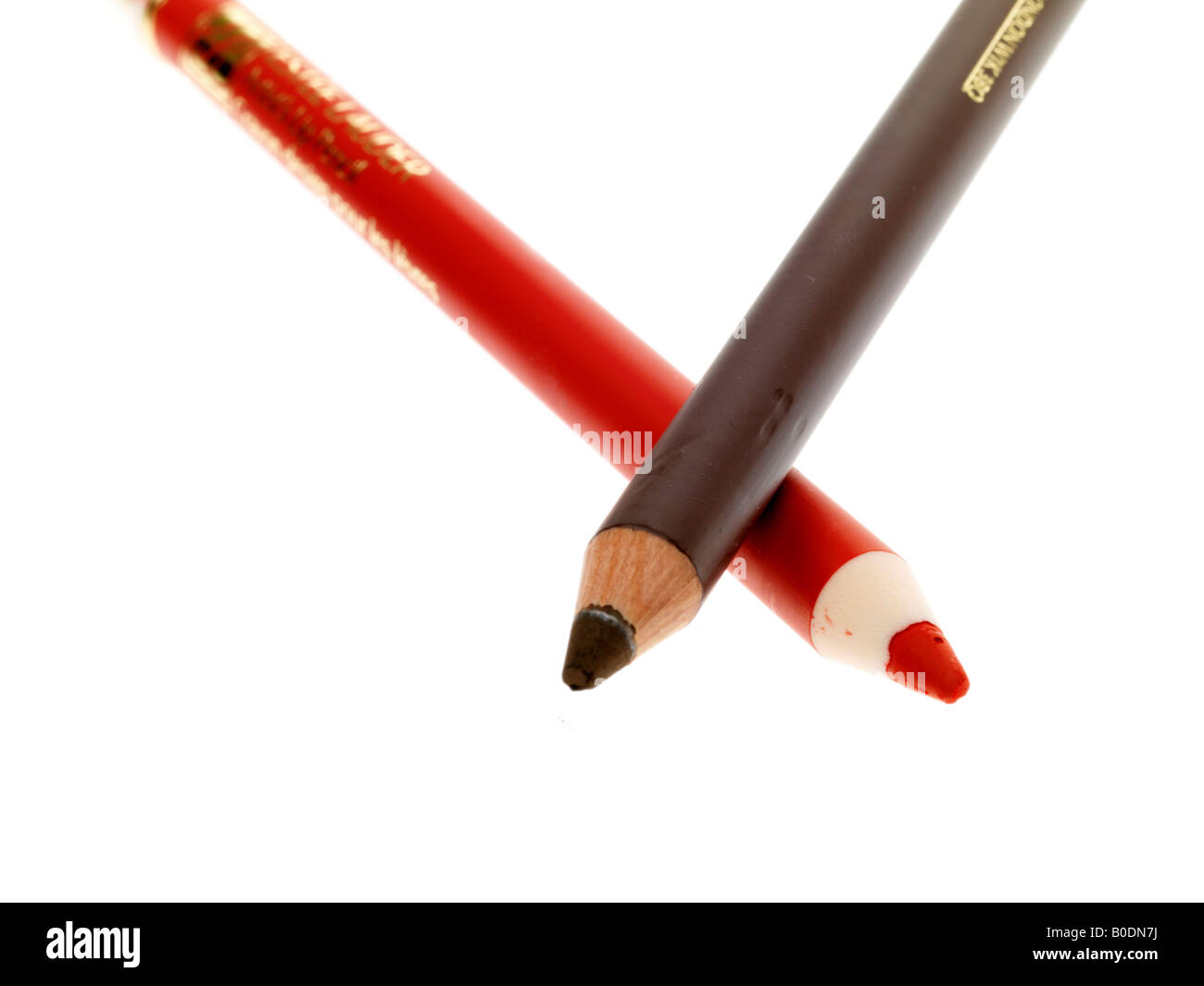 Crayon à Lèvres et sourcils Banque D'Images