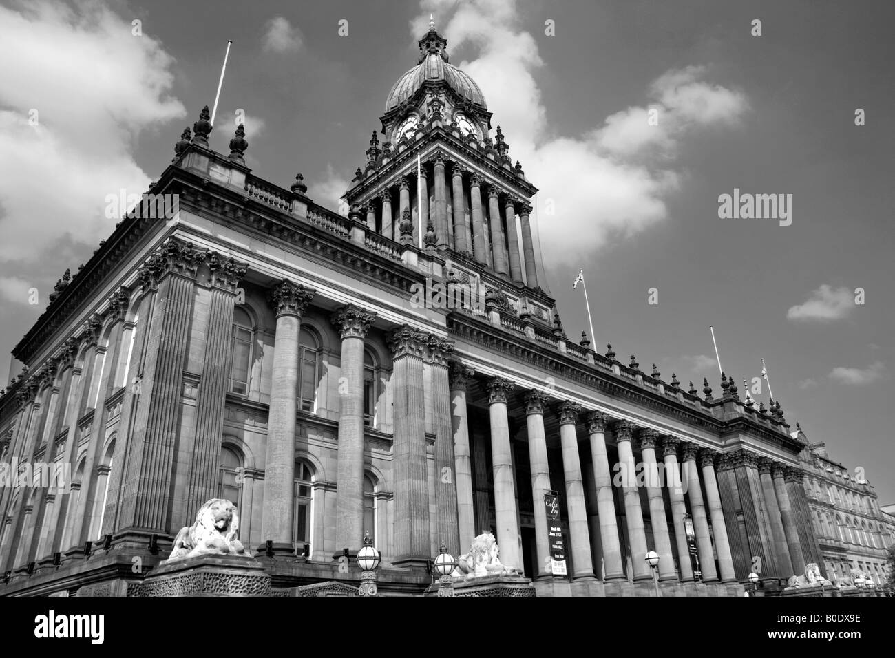 Hôtel de ville de Leeds, West Yorkshire Banque D'Images