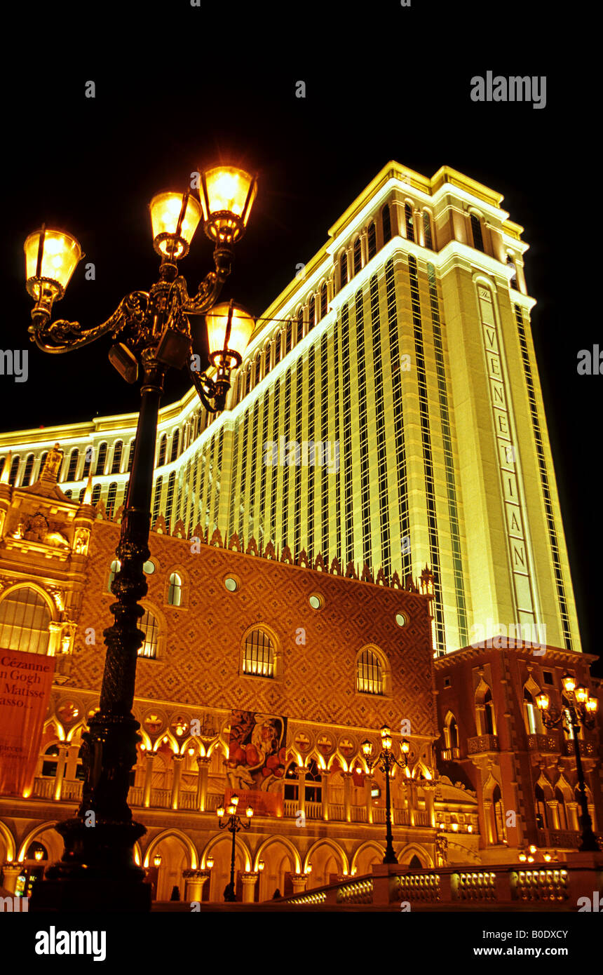 L'extérieur de l'hôtel vénitien et Casino Las Vegas NEVADA USA Banque D'Images