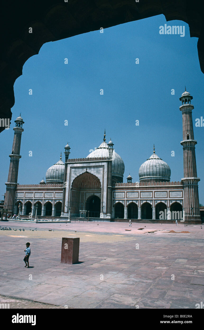 Jama Masjid à Delhi, Inde Banque D'Images