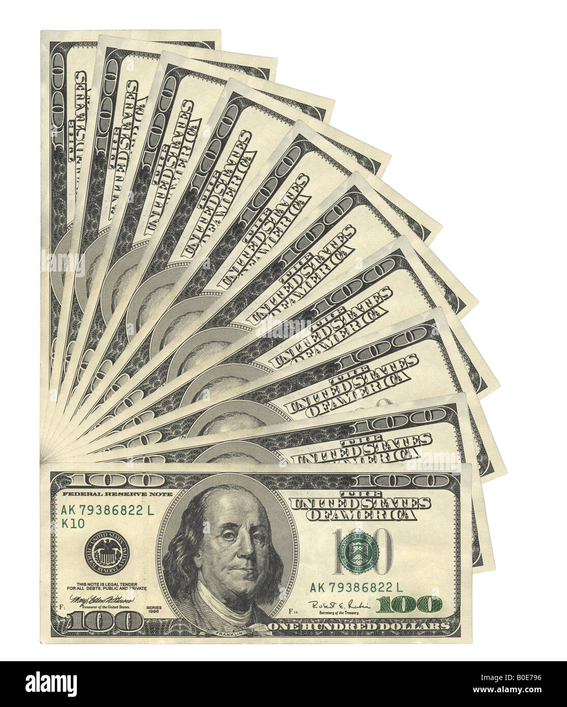 Une centaine de dollars banknotes Banque D'Images Une centaine de dollars banknotes Banque D'Images