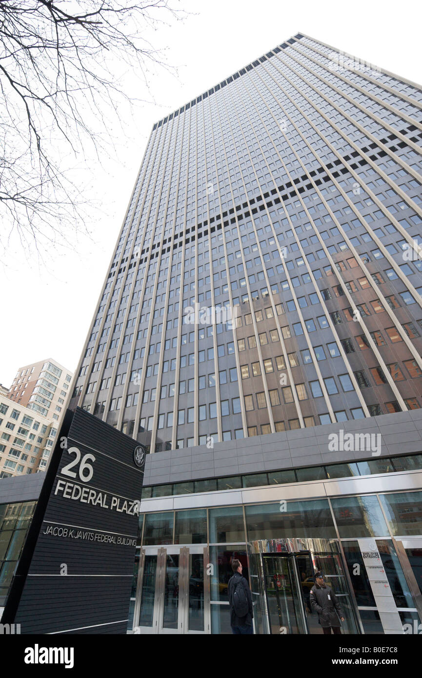 26 Plaza Ou Jacob K Javits Federal Building Broadway Manhattan New York City Photo Stock Alamy