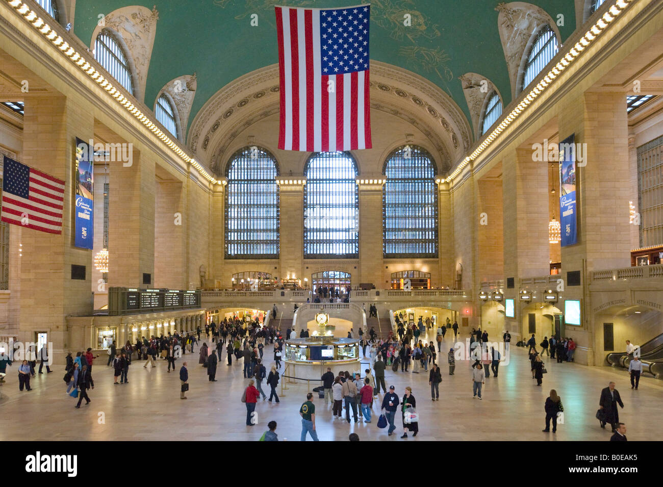 Hall principal à Grand Central Terminal, Manhattan, New York City Banque D'Images