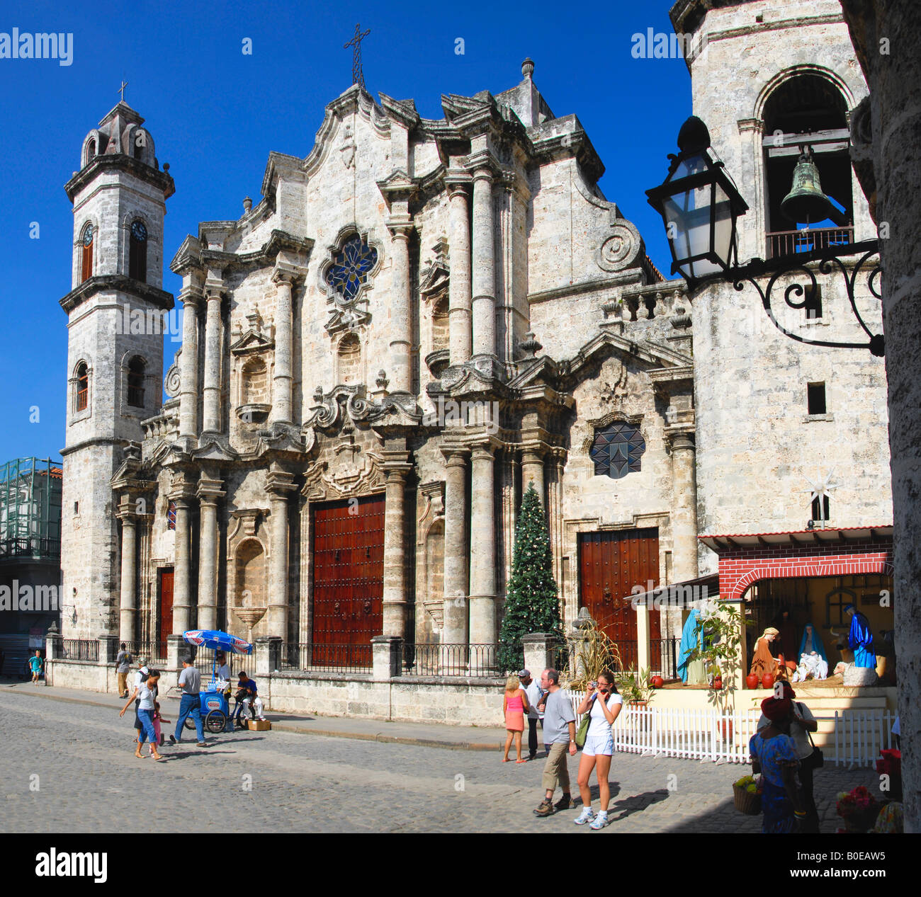 Cathédrale de San Cristobal à La Havane Cuba Banque D'Images