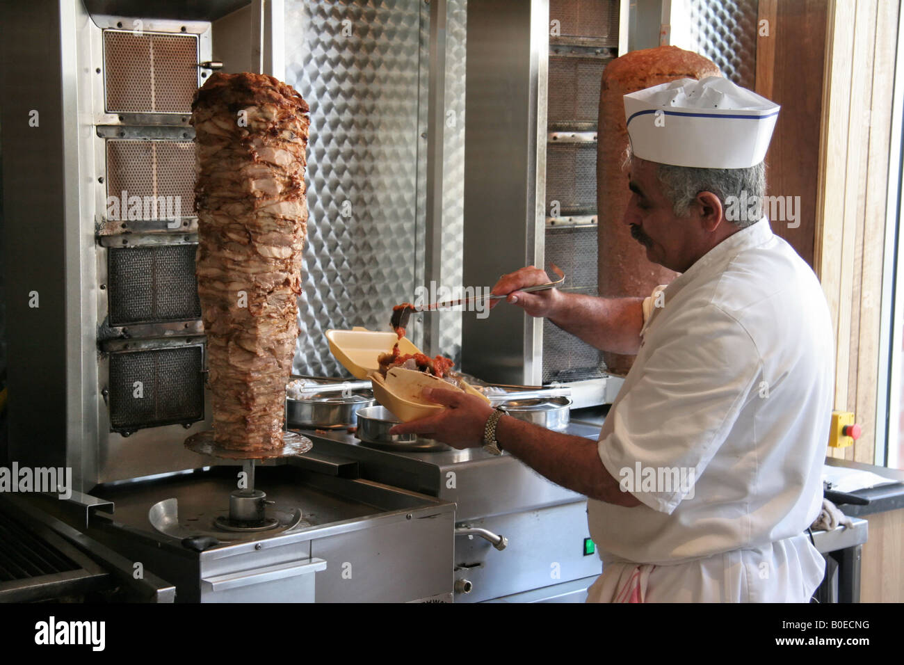 marchand de kebab Banque D'Images