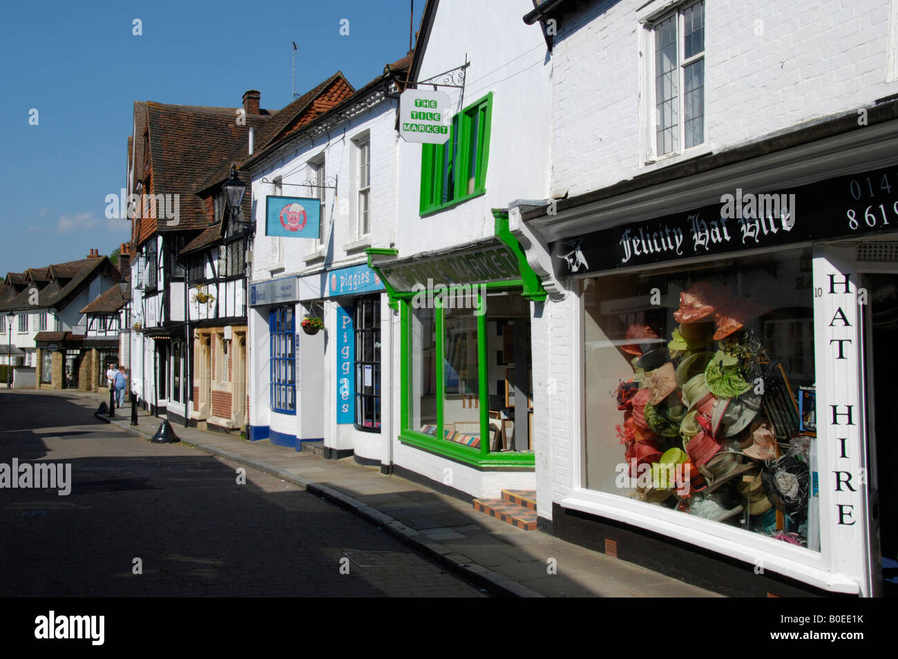 La rue de l'église GODALMING Surrey England UK Banque D'Images