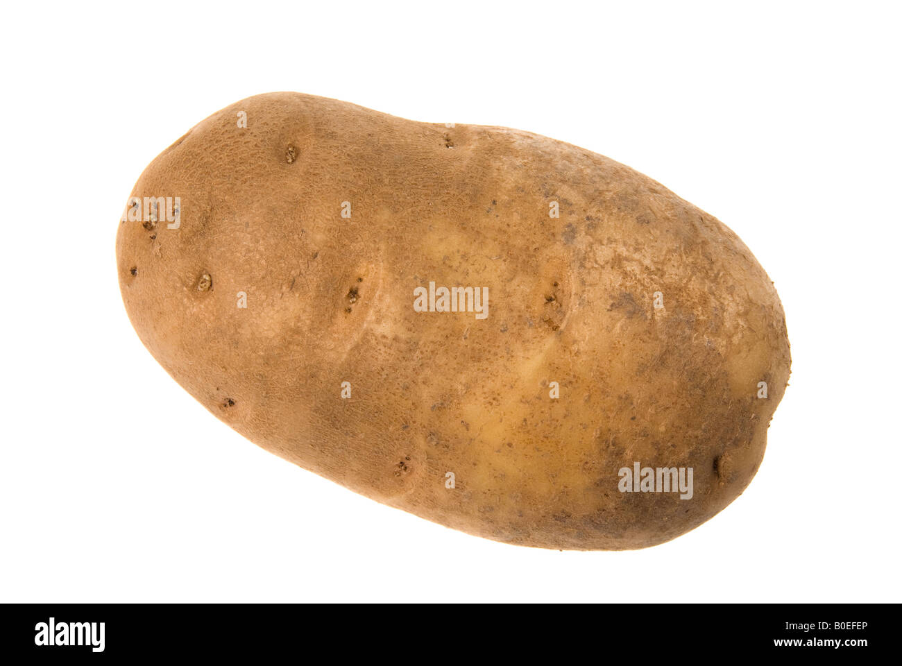 Pommes de terre non pelées isolé sur blanc pour utilisation dans tout type d'inférence de promotion Banque D'Images